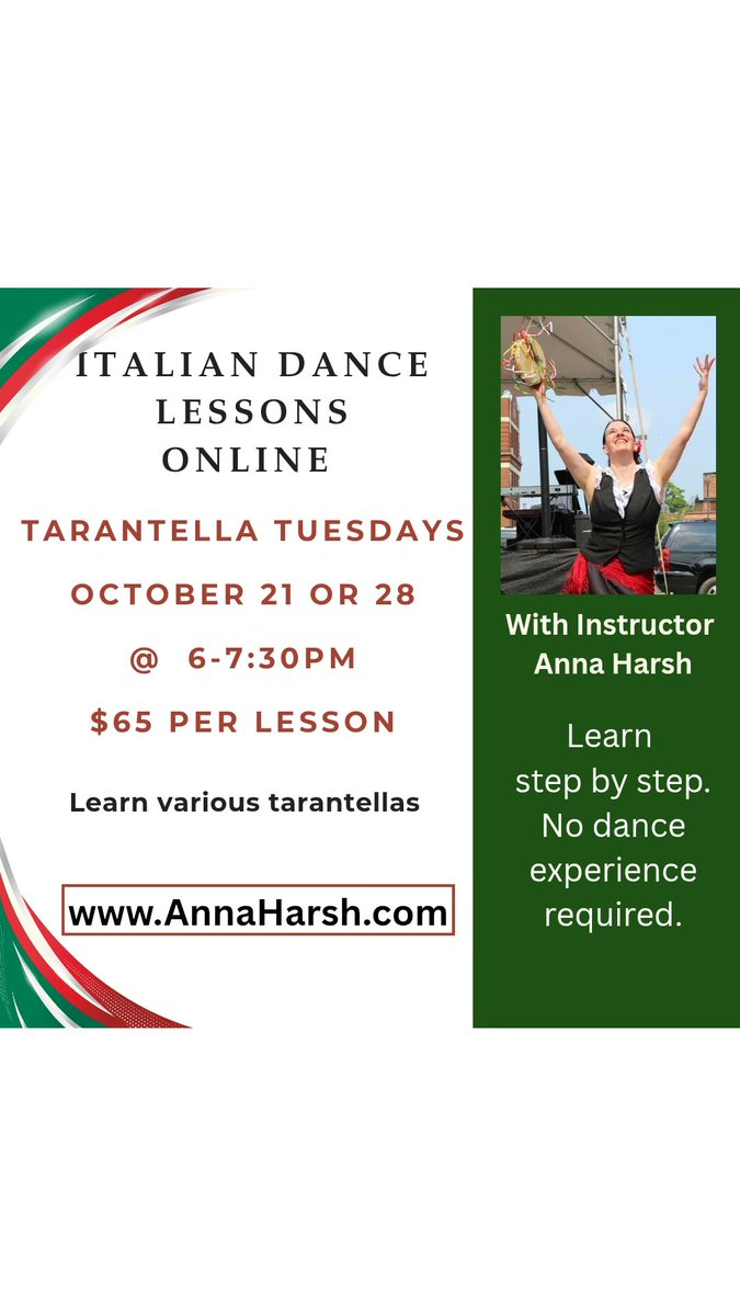AllegroDance's tweet image. annaharsh.com #Italianculture #savingItaliandance #onlineclass
