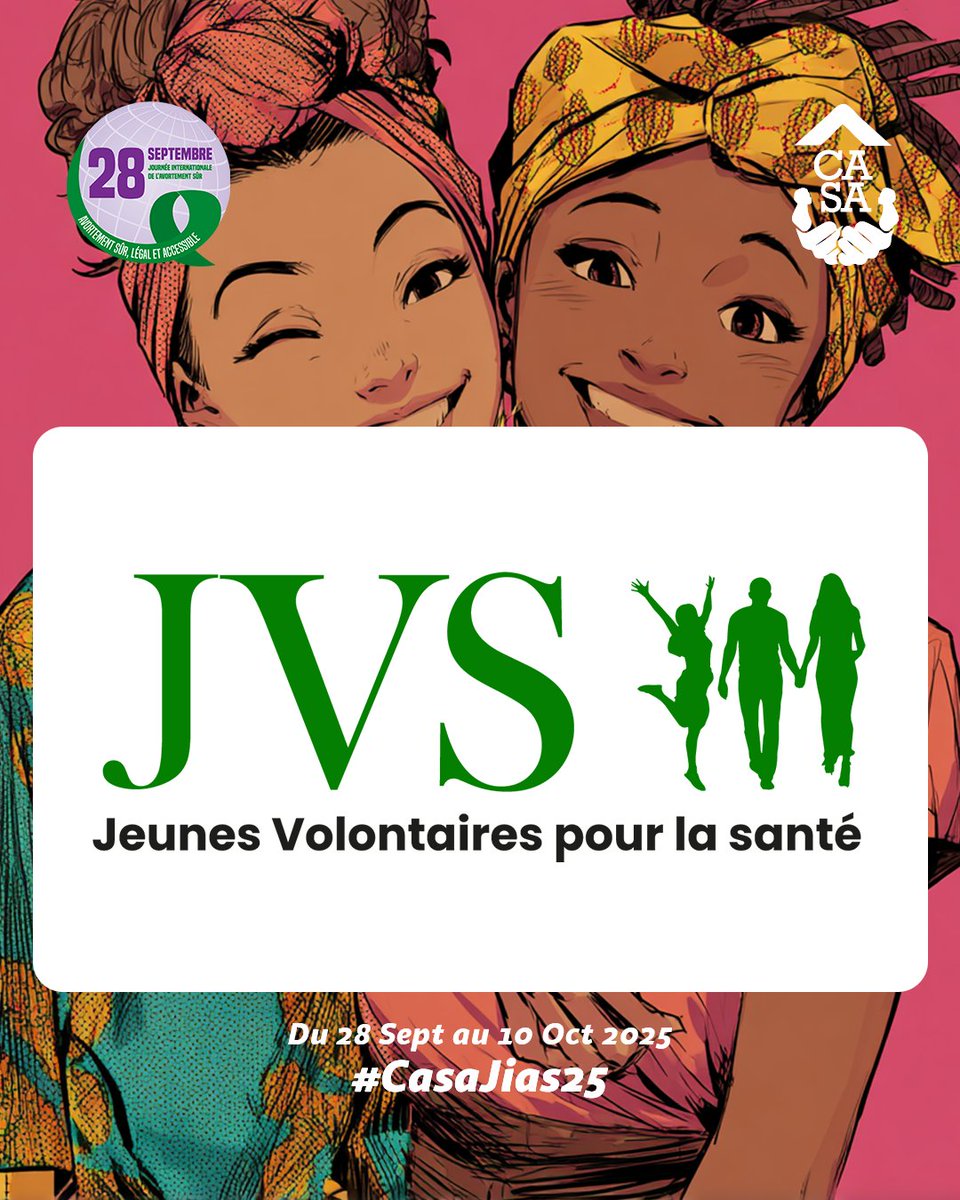 Nous rejoignons la Campagne #CasaJias25✊🏾 pour affirmer que, même en période de crise, le droit à l’avortement sécurisé reste un soin essentiel et non négociable.
Rejoignez aussi la campagne ici:
📌centre-odas.org/campagne-casa-…
#ASHumanitaire #ASencrise #28Septembre #JVS