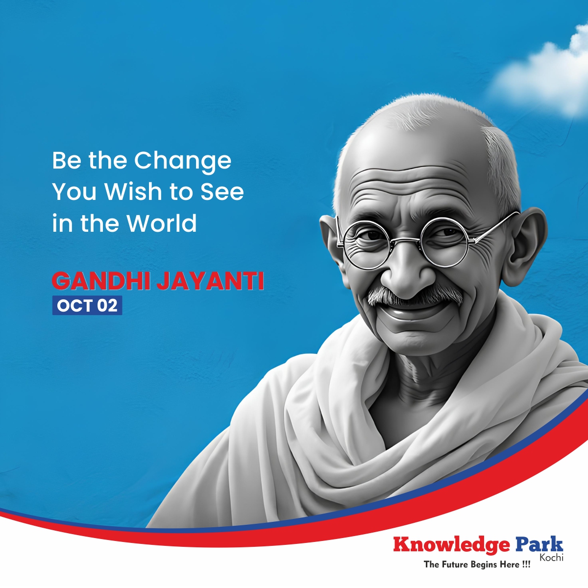 Knowledgepark5's tweet image. &quot;Be the Change You Wish to See in the World&quot;. Celebrating the Birth Anniversary of Mahatma Gandhi

#KnowledgePark #GandhiJayanti #Bapuji #Oct2 #GandhiQuotes