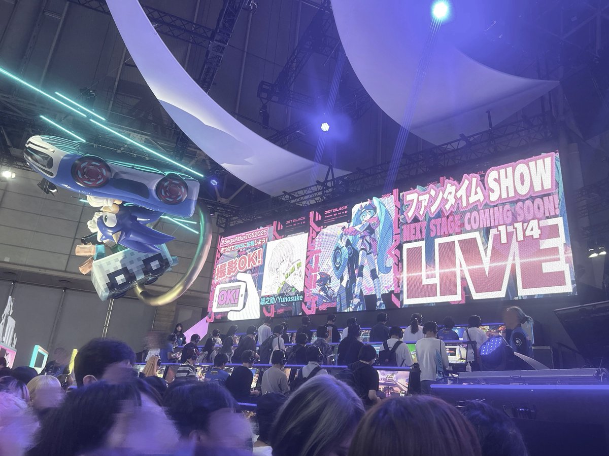 m6ynr's tweet photo. 2回とも最高のステージでした т · т ♡
 #TGS2025  #SegaAtlusTGS2025 https://t.co/rn9pwNY7cY