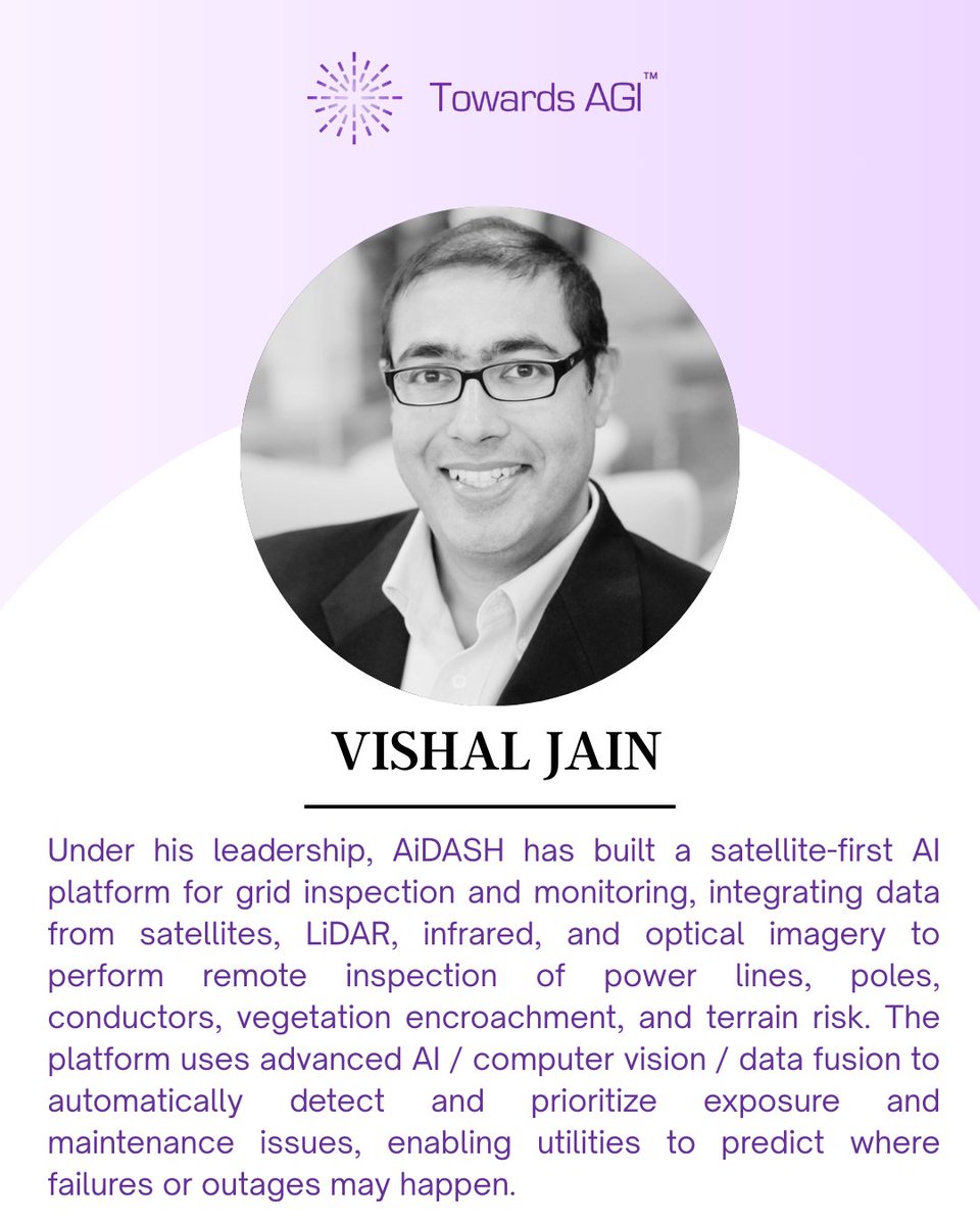 Towards_agi's tweet photo. 🚀 Dr. Vishal Jain, Head of AI at AiDASH, has earned the 2nd Rank in the Gen Matrix Report for the Energy sector, recognized for advancing AI-powered grid resilience and infrastructure monitoring.

📥 Discover  full Gen Matrix Report → https://t.co/8MHCN1sJBx https://t.co/fbJAcwrKAp