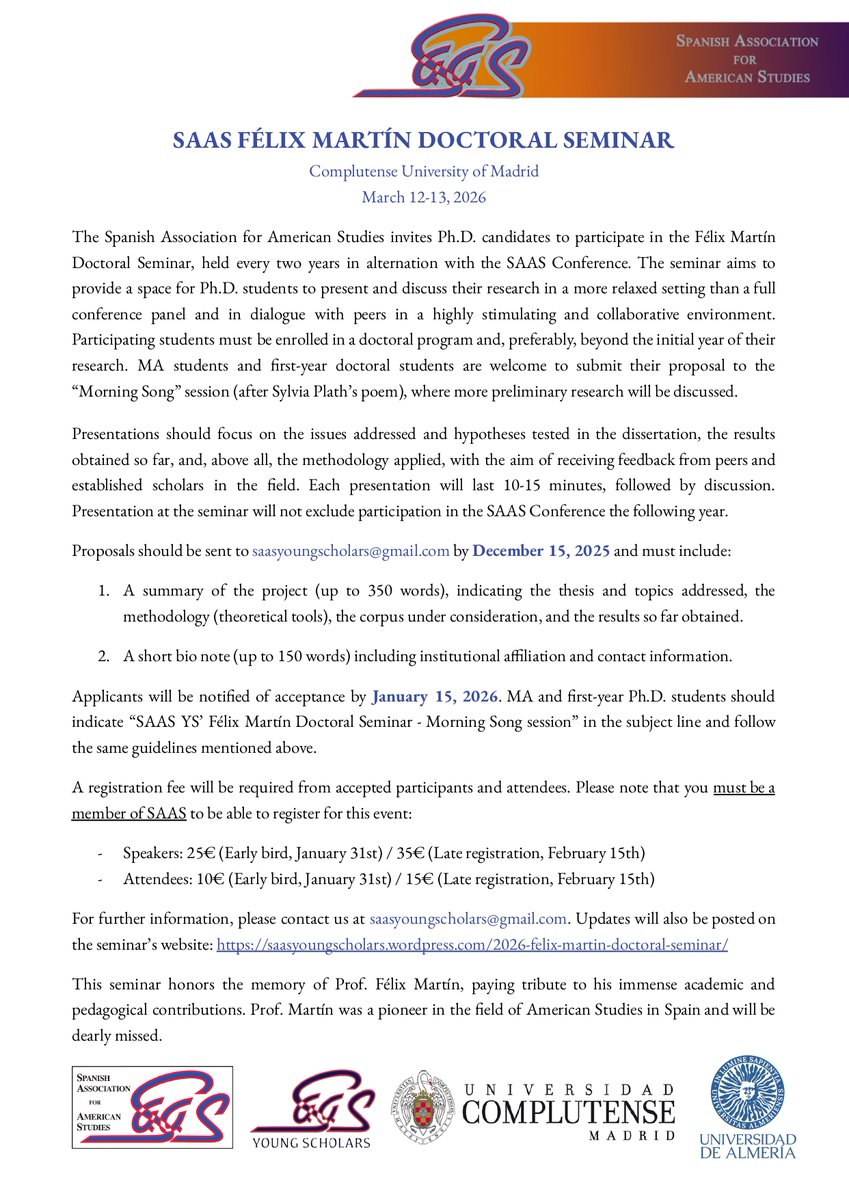 SAAS Young Scholars tweet media