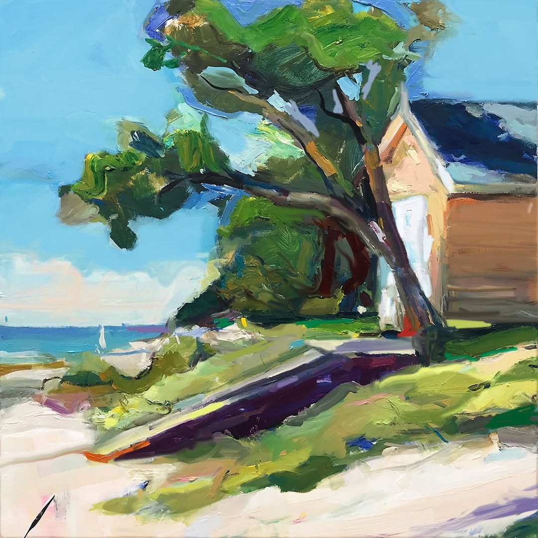 RClaremont's tweet image. Recalling a trip to the wonderful Mornington Peninsula. Is anyone lucky enough to live there?

“Summer at Blairgowrie”, 61X61cm, oil on board.

#richardclaremont #creativeprocess #artinspiration