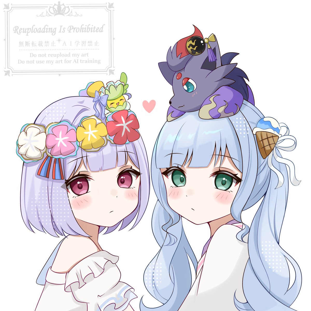 ご依頼でした
ペア画模索中〜サンプル🐾
頭身でまた変わるから色々かけたらいいなあと
ペア画何頭身で統一するかは色々描いてから決める…🤔
依頼絵は全部は載せないかな！
FAとごっちゃになってしまいそう

ご本人様のみ使用可
楽しかった😊
