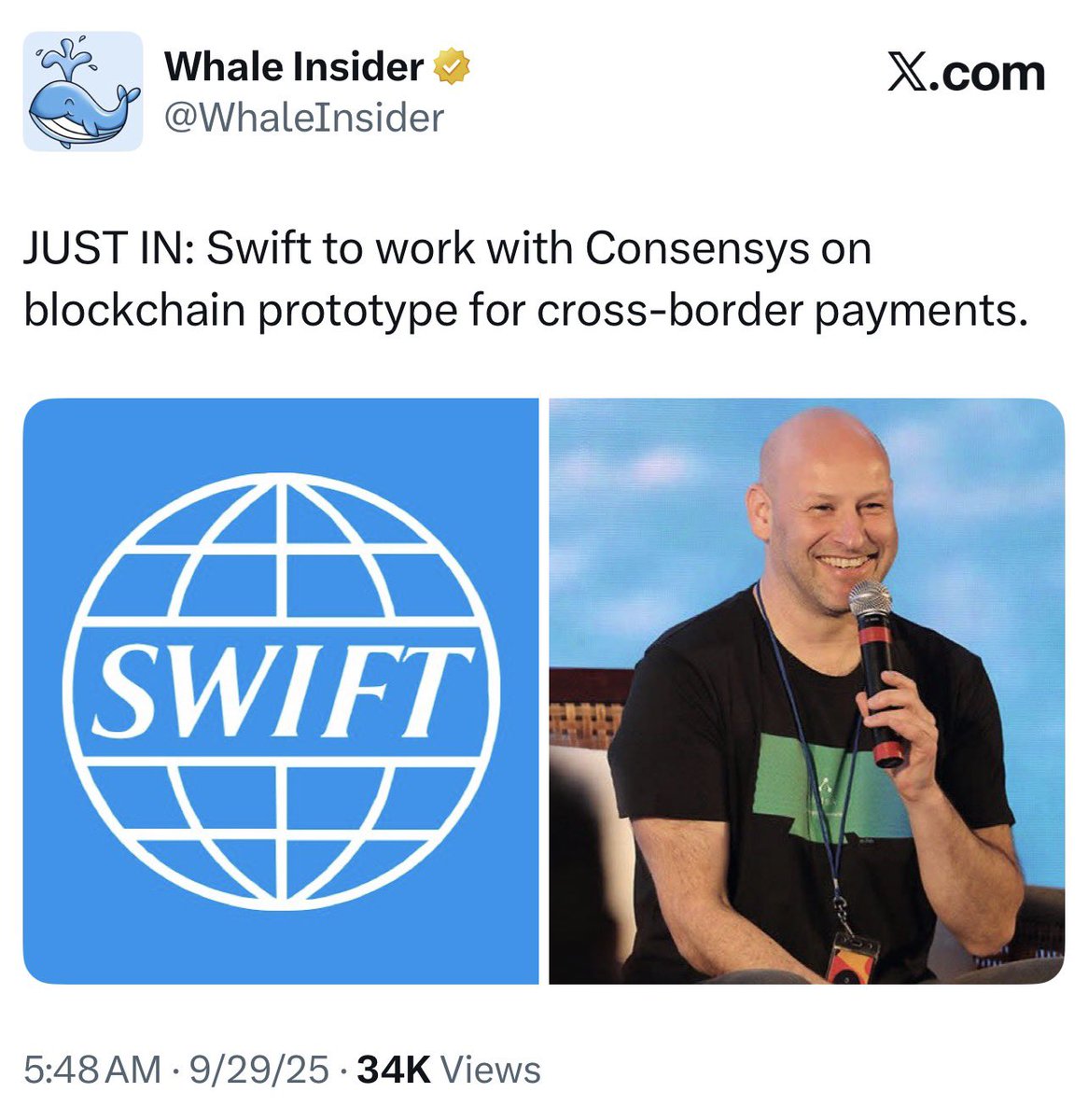RemiReliefX's tweet image. 🚨SWIFT is a two part System…messaging and liquidity🚨

I told you the other day ConsenSys was the one behind LINEA for SWIFT messaging 

XRP is for the liquidity. 

If SWIFT didn’t use XRP, Ripple would eventually take it over since they are the ones that hold the patent to…