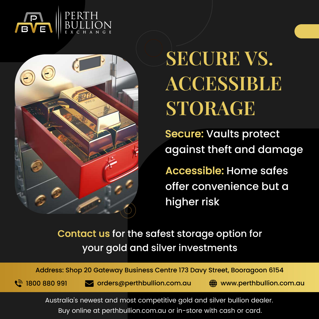 PerthBullion's tweet image. Secure vs. Accessible Storage

Home safes are easy to use but more dangerous, while safe vaults protect against burglary &amp;amp; damage. Choose the right one to safeguard assets. Contact Perth Bullion Exchange to find your ideal bullion storage facility.

#StorageOptions #Gold #Silver