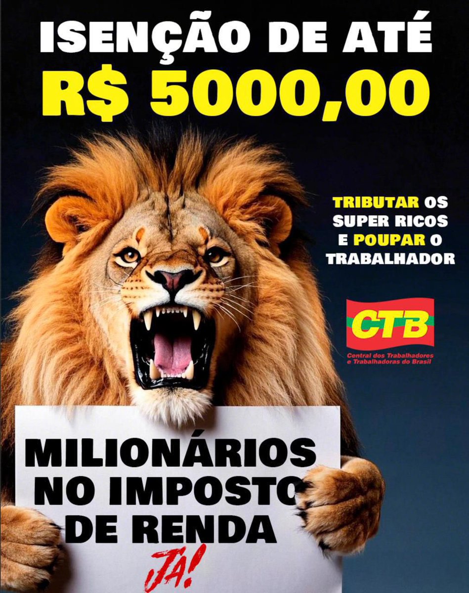 CTBBancarios's tweet photo. ISENÇÃO PARA QUEM GANHA ATÉ 5 mil JÁ !

Congresso tem que trabalhar para beneficiar o povo. https://t.co/ji39rQUAnu