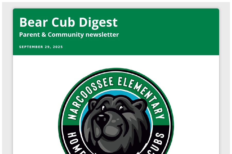 Copy of Bear Cub Digest #7 psqr.io/jR5vatVaB5 via <a href="/ParentSquare/">ParentSquare</a>