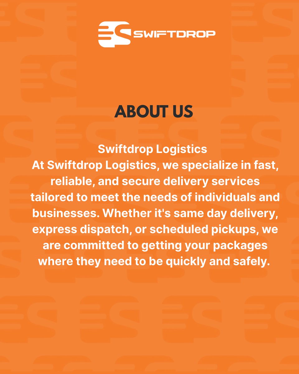 afro_chorux's tweet image. It all started with a simple delivery gone wrong. A small package, meant to arrive in a few hours, took two days. That day, I realized how much small business owners and everyday people struggle with unreliable delivery services.  #swiftdrop  #graphicsdesigner