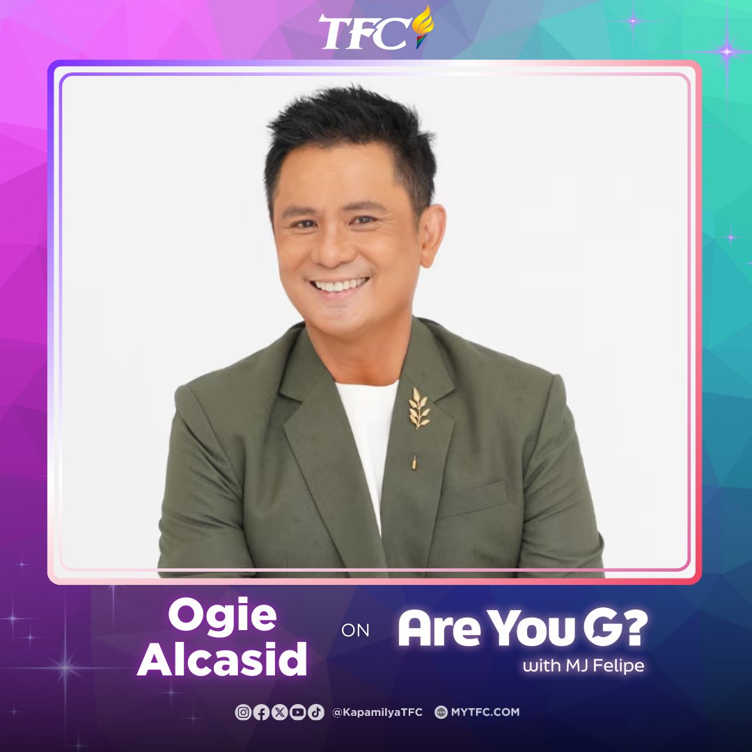 KapamilyaTFC's tweet image. 👉 #InLab na ba kayo sa OPM hits ng nag-iisang @ogiealcasid? 🫶😍
Masayang kwentuhan with the #ChiefOfOPM sa #AreYouG with @mjfelipe — NOW STREAMING on TFC’s YouTube! 📺✨
#AreYouGwithMJFelipe #AreYouGOgieAlcasid #OPM