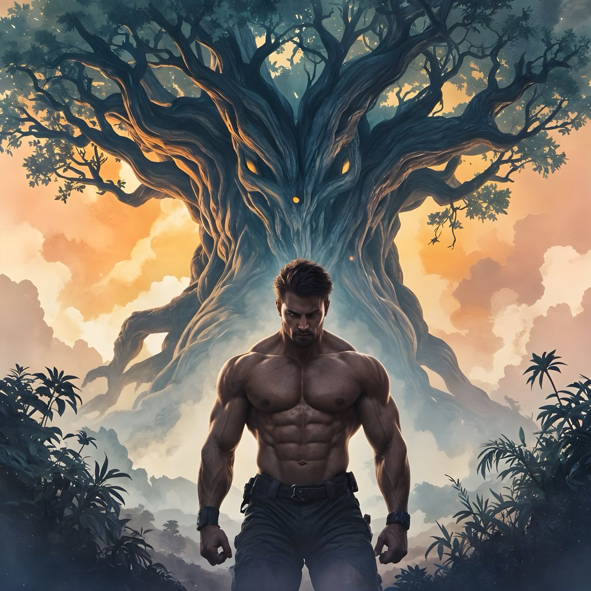 ai_marcus's tweet photo. "Hunk and a Tree" - made with @NightCafeStudio 

https://t.co/EcQLBhBG8s

#aiart #nightcafe #digitalart https://t.co/zTBC3d6zaH