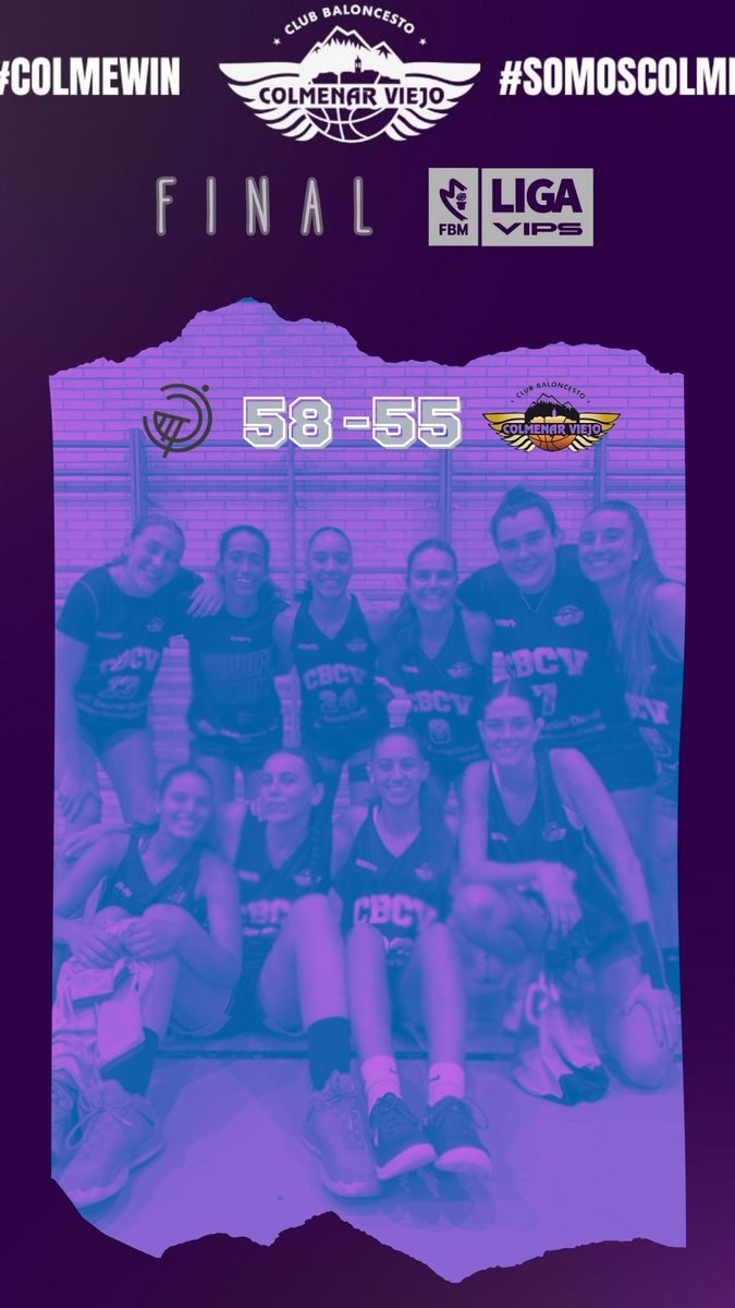CBCOLMENAR's tweet photo. ✨ Estreno esperanzador ✨
El Nacional Femenino del CBCV cayó en Veritas (58-55) tras pelear hasta el final. Lía Jiménez (19 pts, 9 reb) lideró una gran reacción.
📍 Próximo reto: estreno en casa ante Pintobasket (sáb, 18:30h).
#ColmeWin 💜 #SomosColmenar https://t.co/PfPS7wfWPa