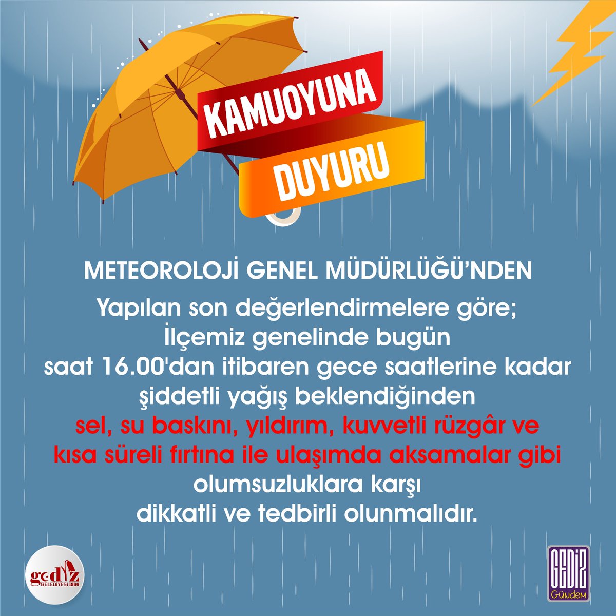 Gediz Belediyesi (@gedizbld) on Twitter photo 
