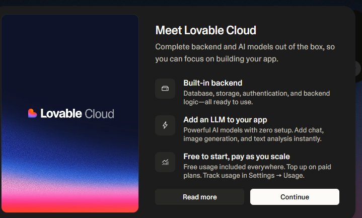 mennes's tweet photo. Lovable Cloud by @lovable is getting rid of another 90% of development no one actually wants to touch. Or think about. #Thefutureisfrontend Go Team! https://t.co/gM1kIKiMJp