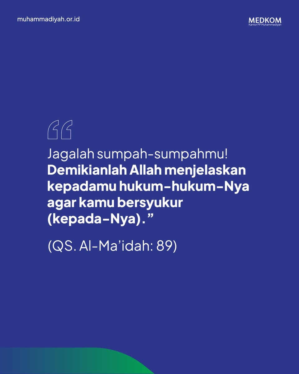 Stop sembarangan mengeluarkan sumpah!

Karena setiap perkataan akan dipertanggungjawabakan, sehingga ucapakan perkataan yang benar dan jangan mudah bersumpah palsu.

#sumpah #AlMaidah #IslamBerkemajuan