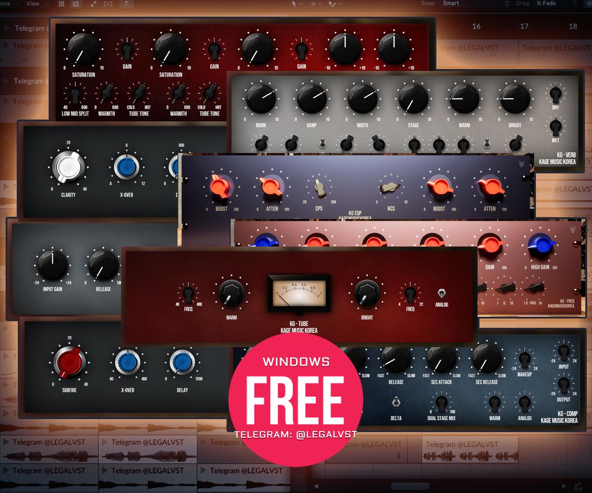 LEGAL_VST's tweet photo. KG Series by Kage Music 🎹🎛️
A free plugin bundle designed to support all artists.  
Accessible for beginners, inspiring for pros, and evolving with community-driven updates.
Platforms: Windows (VST, VST3)
FREE 👉 https://t.co/Et7rjdmUsY  

#musicproduction #freeplugins #vst https://t.co/WnJ4pSWRYi