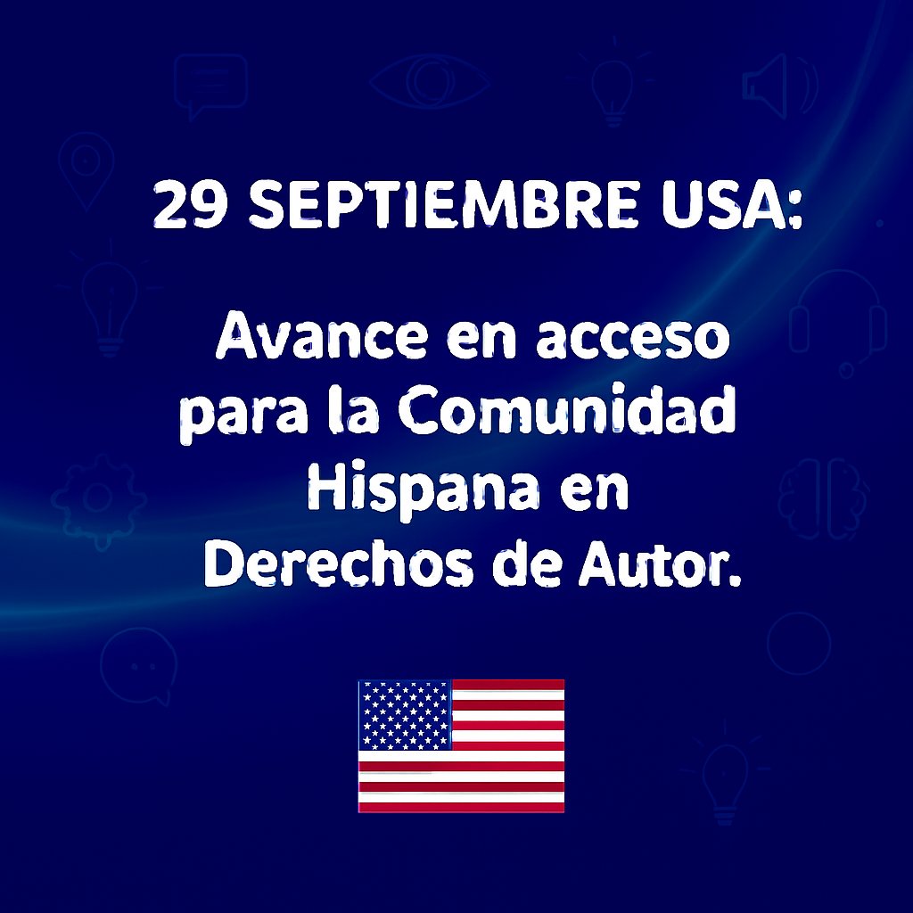 📚 El 29 de septiembre en USA; La Oficina Federal de Copyright, lanzó su primer Lote de Materiales TRADUCIDOS AL ESPAÑOL, en el Marco del Mes del Patrimonio Hispano.

Un avance clave en accesibilidad para la comunidad hispanohablante en #DerechosDeAutor y #PropiedadIntelectual 🌎