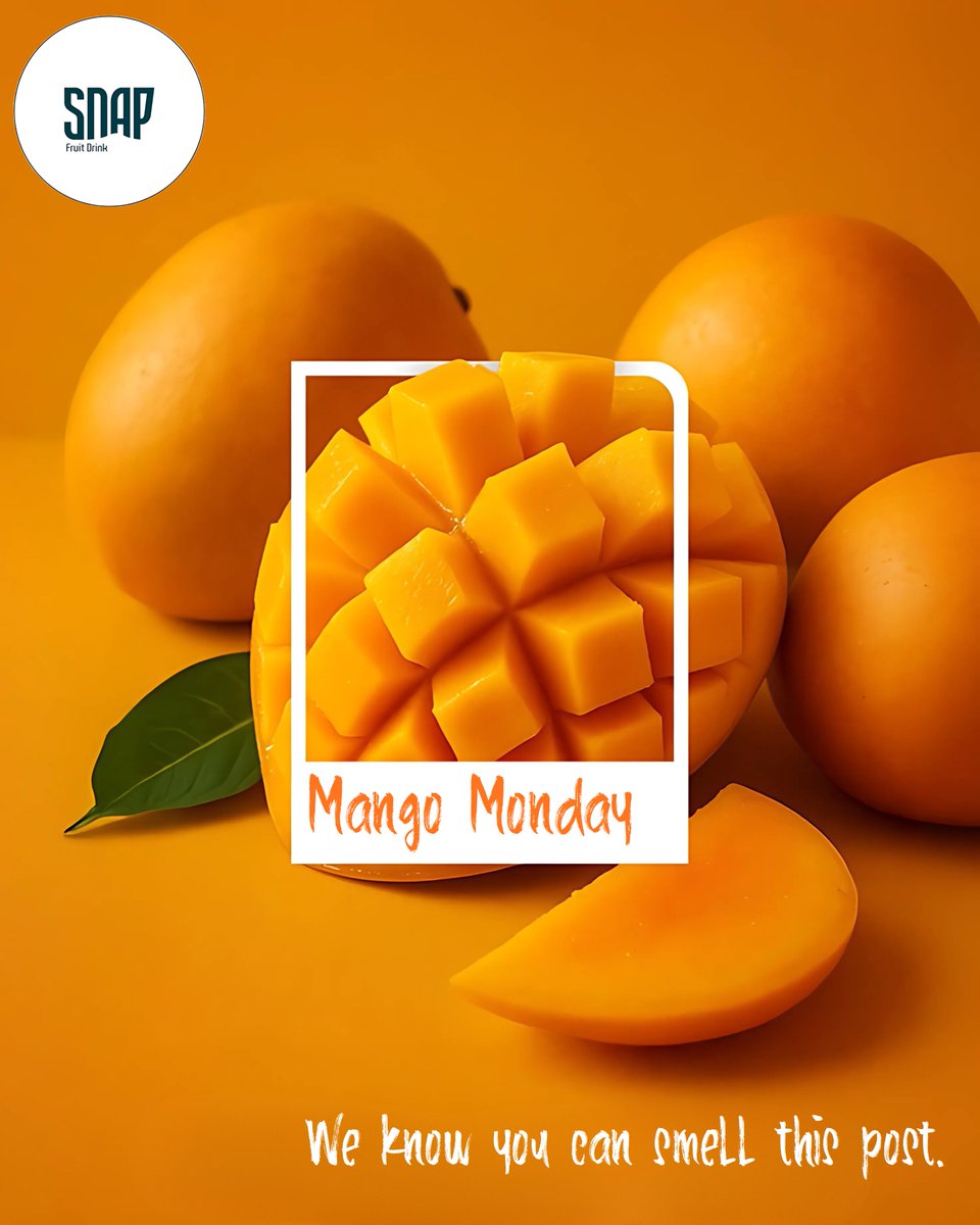 snapjuiceug's tweet photo. 🥭Happy #MangoMonday
We know you can smell this post; fresh, juicy, sweet mango vibes only. 🍹
Start your week the fruity way with SNAP Mango Fruit Drink. 💛
#SNAPJuice #FruityGoodness https://t.co/VQobqjUhYj
