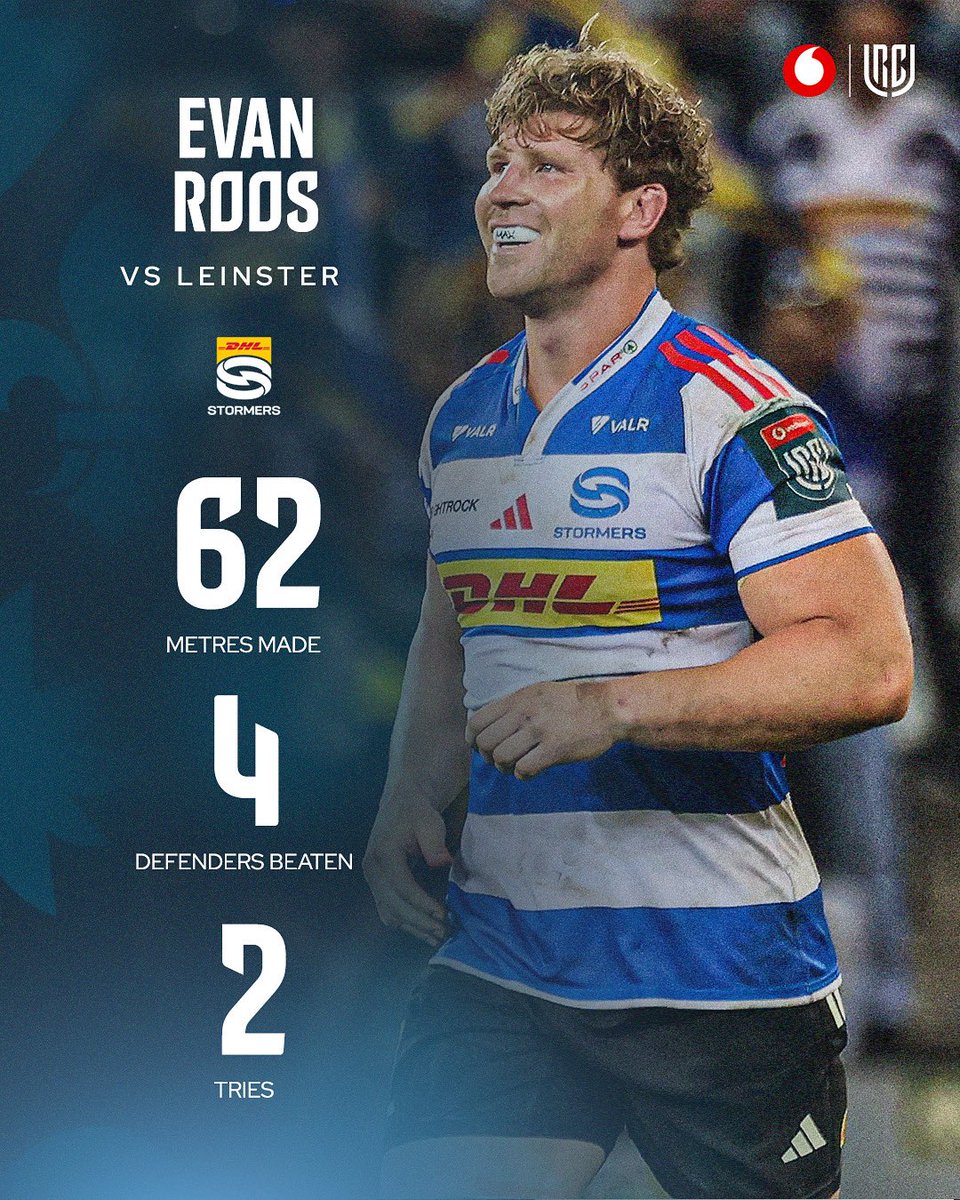 URCOfficial_RSA's tweet photo. Evan Roos was UNSTOPPABLE against Leinster 💥 

@Vodacom #URC https://t.co/tc6BWuAn3K