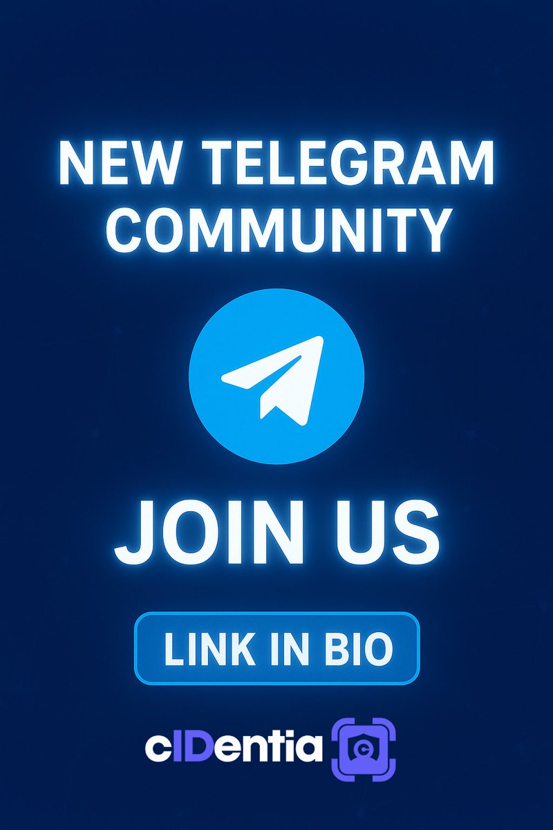 CidentiaID's tweet photo. 🚀 Big news, Citizens!
We’ve just launched the official Cidentia Telegram community 🎉
Join us to connect, share ideas, and get the latest updates on building the future of passwordless, secure databases.
Link 👉https://t.co/KNTnggCKvJ
#CidenDB #Cidentia #Web3 #Database https://t.co/m6P1Zvd0I6