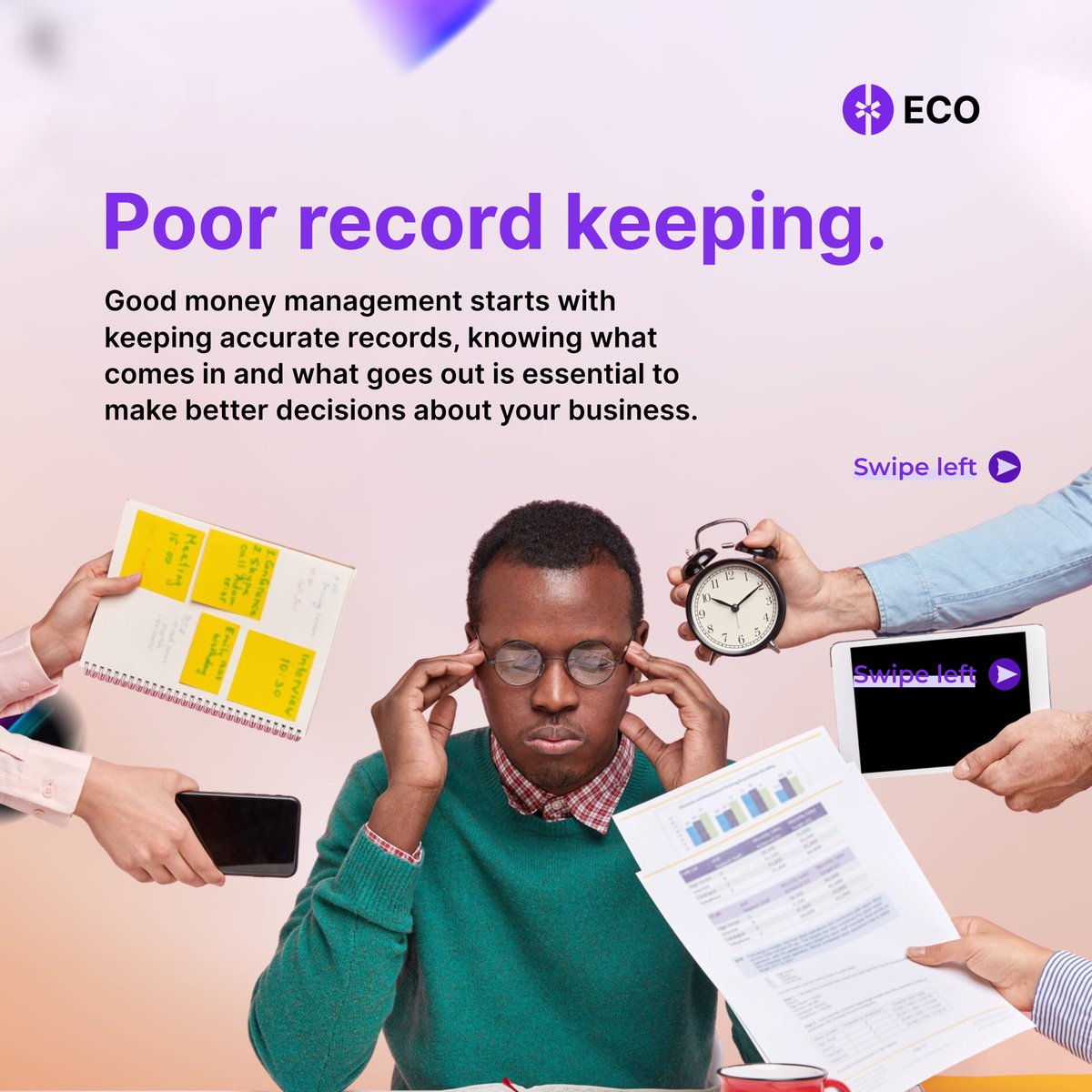 getecorewards's tweet photo. Want to fix these and scale your business properly? Follow @ecorewards on KingsChat for daily business tips that that save and make you money. 📈 https://t.co/LHyYP5fhiZ