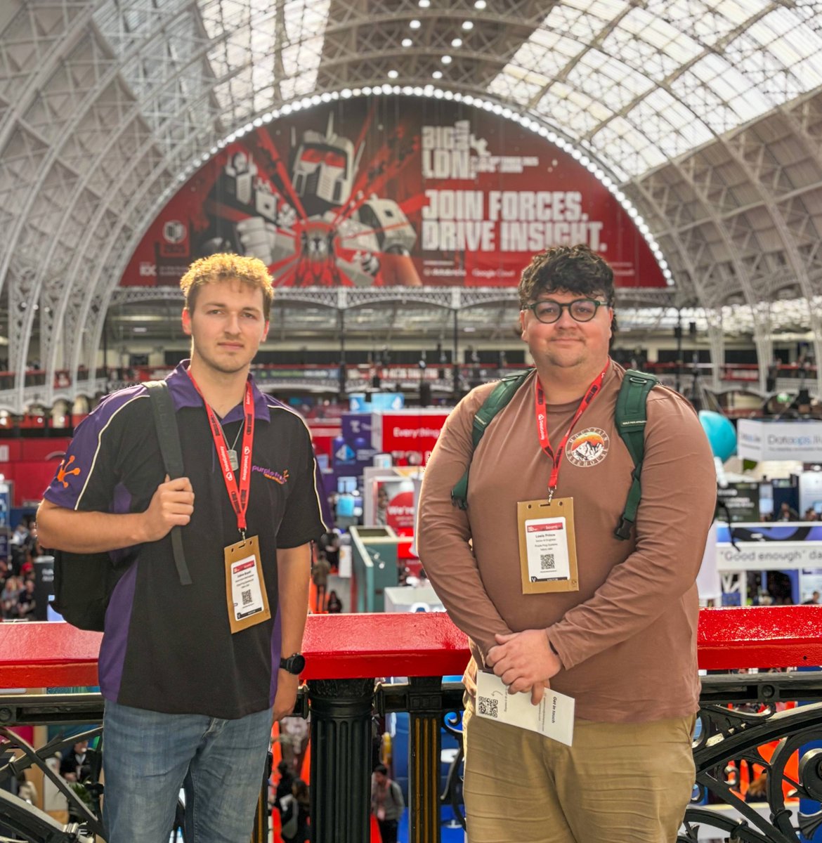 PurpleFrogSys's tweet image. Our Senior Data Engineer, Callum, and Senior AI Engineer, Lewis, were at Big Data LDN last week, soaking up the latest insights!🏙️
We're looking forward to them sharing everything they've learned with the team this week.
#DataEngineer #AIEngineer #BDL2025 @BigData_LDN