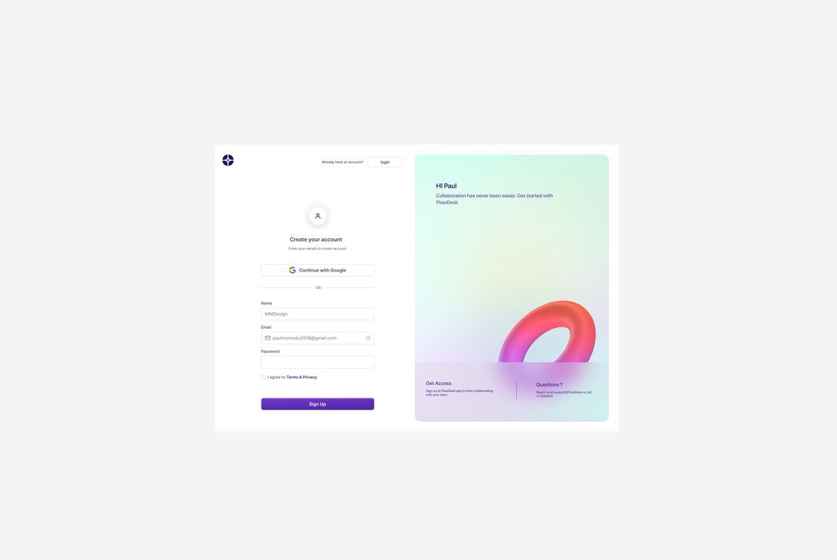 Paulmomodu4's tweet photo. I think I'm loving the use of 3d element in my designs
The gradient is also a work of art
What do you think about this sign up/login page; Did I cook?
Please point out the UX Flaws too
#uiuxdesign #figma #startupcommunity #UIDesign #collaborativetool https://t.co/e0WFO9Pr5p