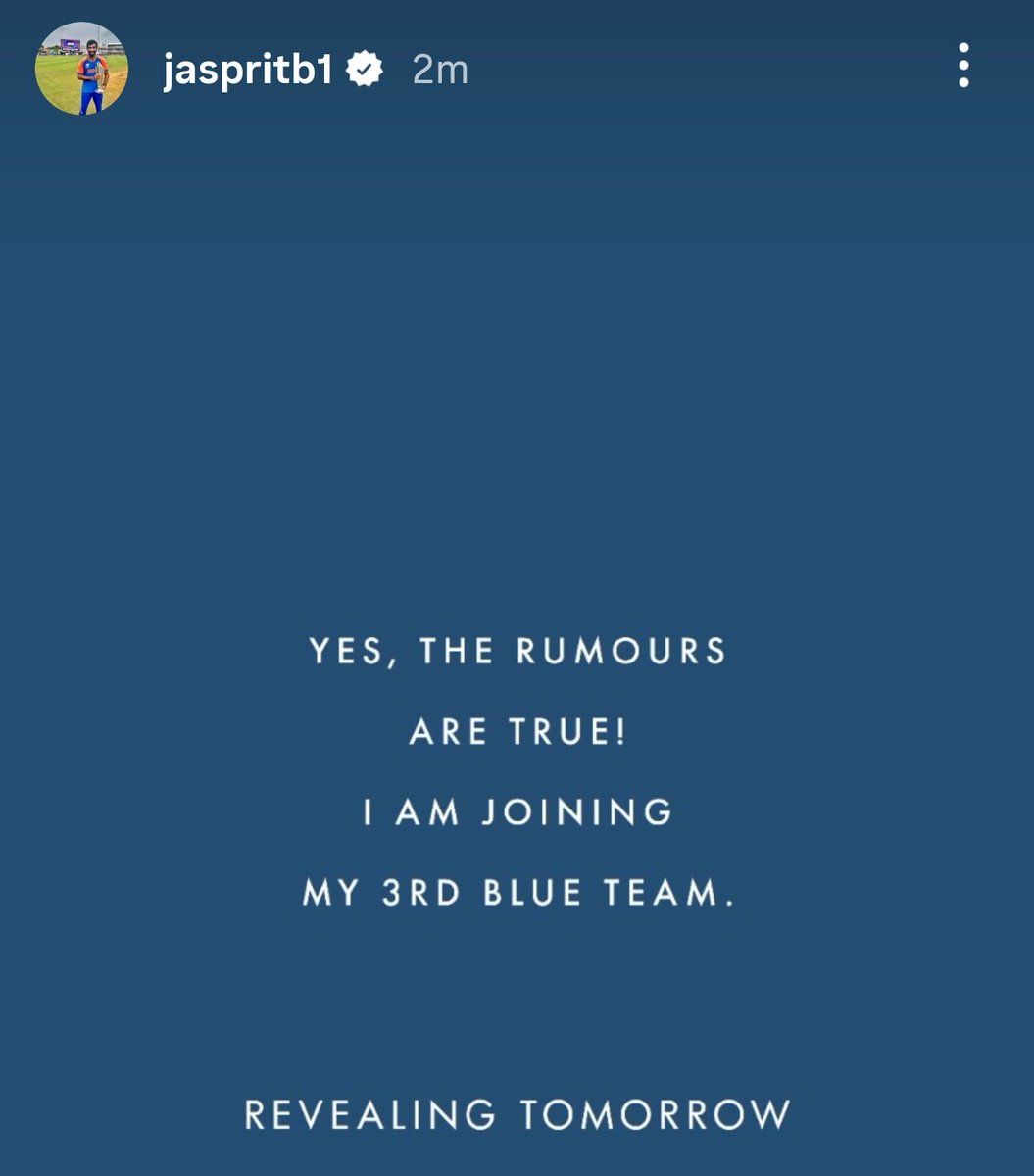 AuroneelB's tweet photo. INSTAGRAM STORY JASPRIT BUMRAH 👀
#bumrah #BCCI #INDvsPAK #AsiaCup2025 #Cricket #IndiaVsPakistan https://t.co/RvYTszenJH