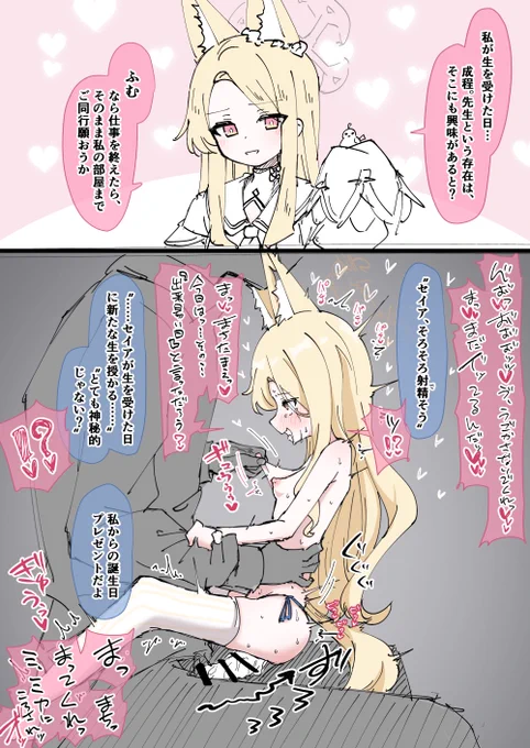 セイア、誕生日おめでとう
私からの誕生日プレゼントだよ 
