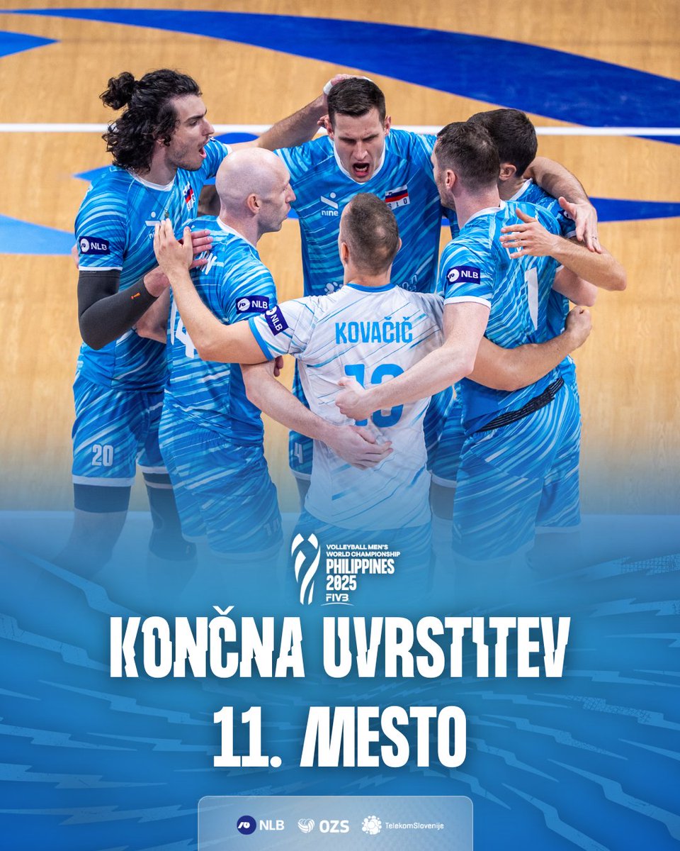 Slovenci so svoje tretje svetovno prvenstvo, ki je potekalo na FIlipinih, zaključili na 11. mestu. 🔥🇸🇮🙌

<a href="/TelekomSlo/">Telekom Slovenije</a> #NLB #ifeelslovenia