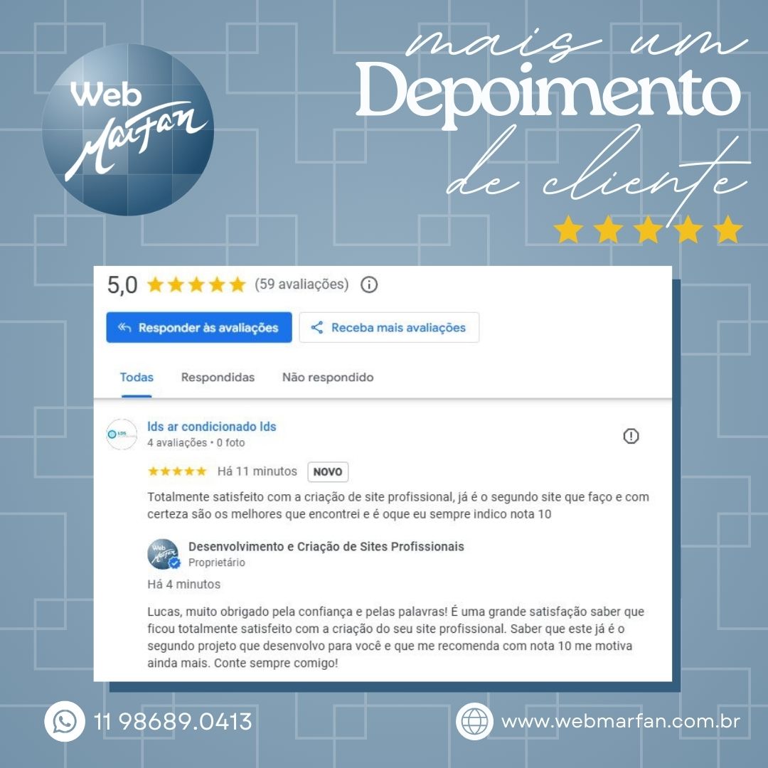 webmarfan's tweet photo. Mais uma avaliação 5 estrelas no Google! 
Agradecemos ao Lucas, da LDS Ar Condicionado, pela confiança e reconhecimento do nosso trabalho. 
É sempre uma satisfação ajudar empresas a fortalecerem sua presença digital e alcançarem mais clientes através de soluções completas. https://t.co/pQvlGG4Iat