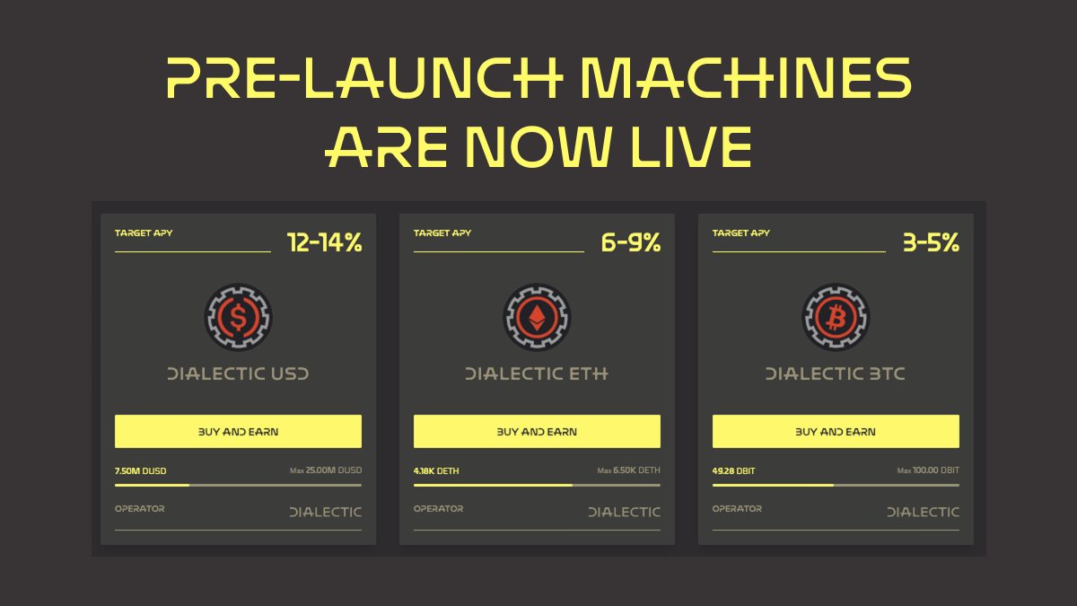 makinafi's tweet image. The wait is over!
Makina’s Pre-Launch Machines are now live.
A major milestone for DeFi that empowers professional fund strategists and makes top tier risk adjusted onchain strategies available to everyone.
Want in?👇