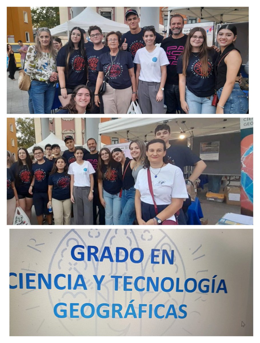 El pasado viernes 26 celebramos la #LaNocheUMU de la <a href="/UMU/">Universidad Murcia</a>✨ donde tuvimos una participación destacada. ¡Gracias a todas y todos por acercar la #Geografía a la sociedad con entusiasmo, ciencia y compromiso! 🌍🔬 #CienciaParaTodos
<a href="/UMUdivulga/">UMU Divulga</a> 
<a href="/LetrasUMU/">Facultad de Letras UMU</a>