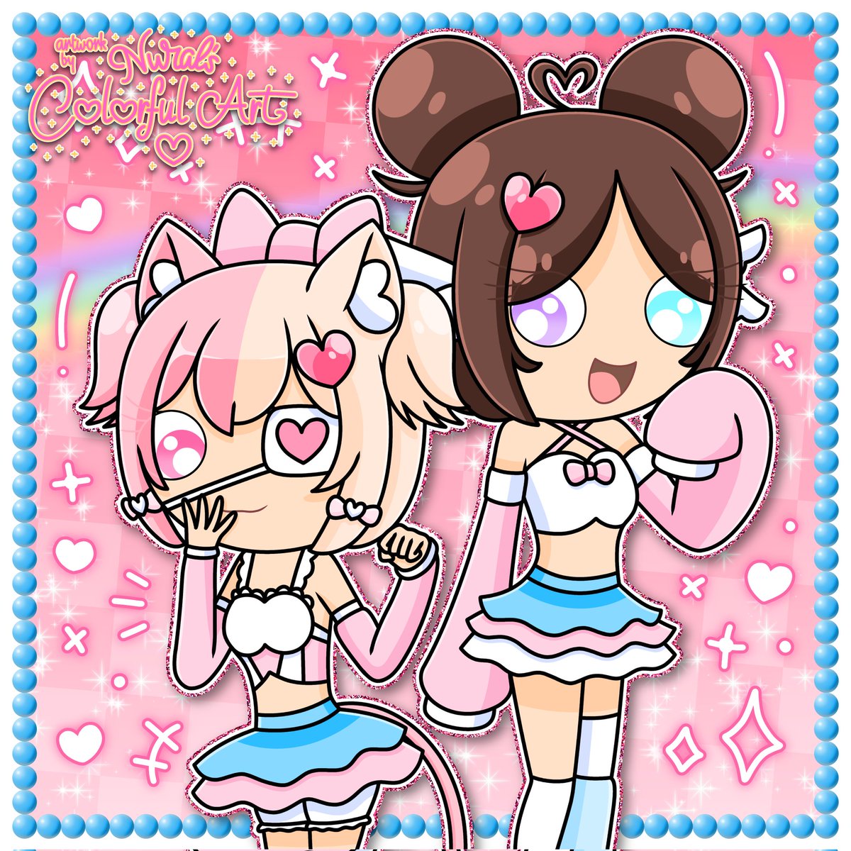 NuralArtist2003's tweet photo. Here's a drawing of her persona Divy and her OC Maddy.

This drawing is a part of DTIYS challenge hosted by @DivergenceArt_ on Instagram.

#notmycharacter #notmyoc #cute #cuteart #cutefanart #art #fanart #digitalart #ibisPaintX #NuralsColorfulArt https://t.co/bS4jFNhbo3
