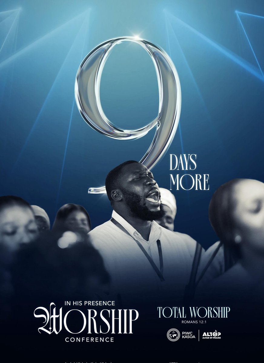 ⏳ 9 Days to Go!
Get ready for an encounter like never before!

#PIWCKasoa #TheSpecialChurch #InHisPresence #WorshipConference25
