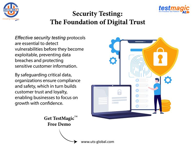 UniversalTech17's tweet image. 𝐓𝐞𝐬𝐭𝐌𝐚𝐠𝐢𝐜™ a NextGen AI/ML-Based 100% Scriptless End-to-End One Test Hyper Automation platform for all your testing needs.
Visit: uts-global.com

#softwaretesting #securitytesting #softwaretestingcompany #securitytesting #Scriptlesstesting #testmagic #UTSGlobal
