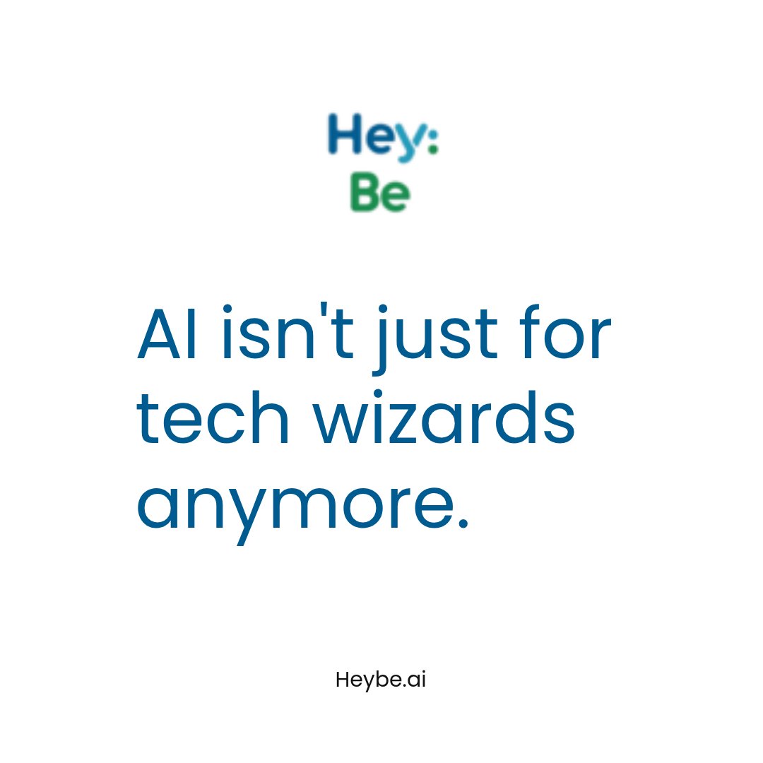 heybeai's tweet image. Think AI is just for coders? 🤔
It&apos;s not! You don&apos;t need to be a tech expert to use AI.

Modern tools are built for simplicity, letting *anyone* automate tasks and create cool things, code-free.

Ready to make AI work for you?

#NoCodeAI #AIforsmallbusiness #HeybeAI #EasyAI