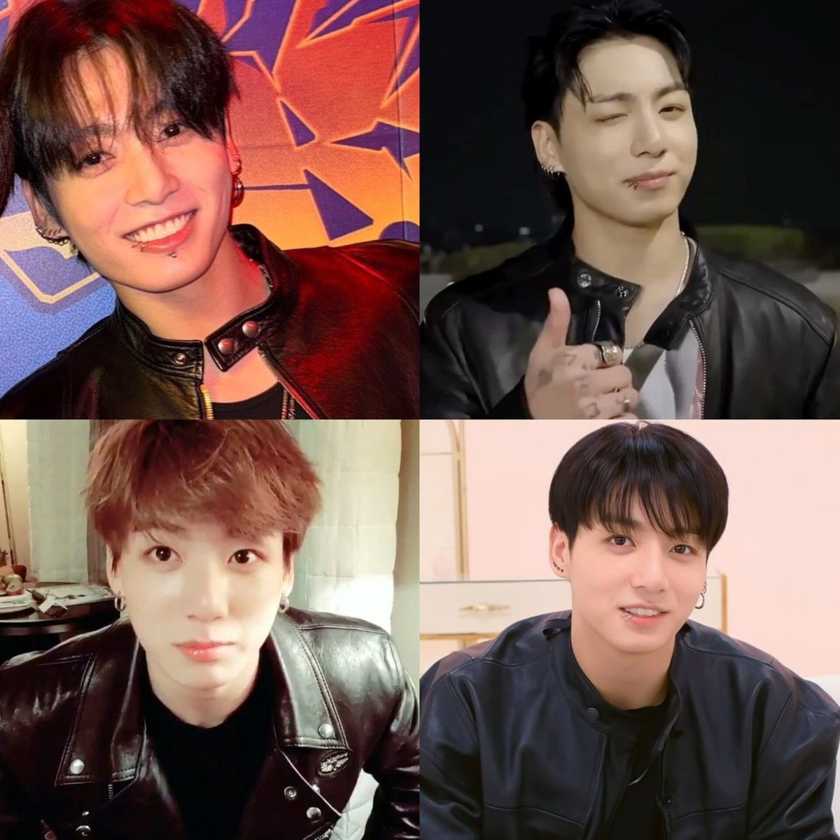 The spirit of a 18 year old rebellious lesbian eldest daughter  takes over jungkook everytime he wears a leather jacket