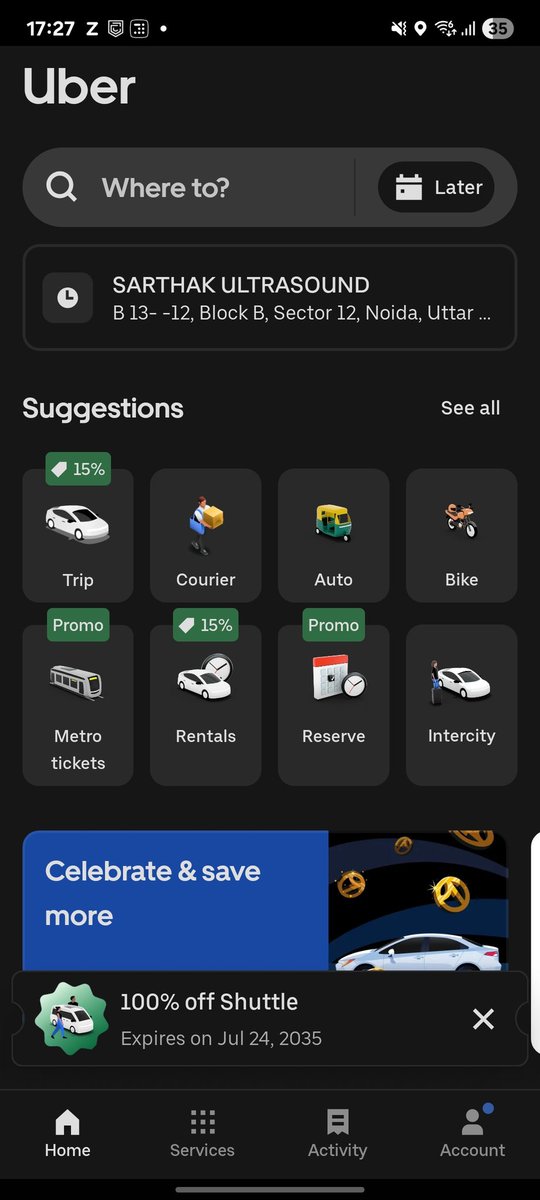 SpatialSingh's tweet image. Is it a glitch @Uber_India , offer till #2035 
@Technicals_ @offercat #glitch #Technical #ISSUE #Uber @Uber_Support