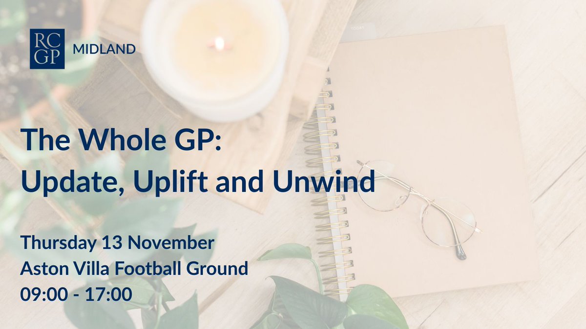 MidRCGP's tweet image. Join us to gain actionable updates from expert-led talks on men’s &amp;amp; women’s health and cardiology to enhance your daily practice. The afternoon focuses on well-being with hands-on workshops to help you Update. Uplift &amp;amp; Unwind 👉 buff.ly/SVD9rdv