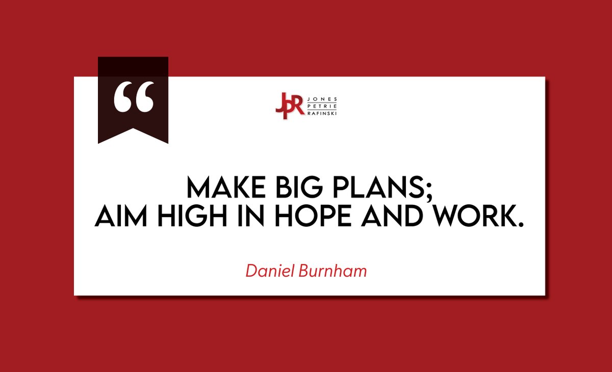 JPR1Source's tweet image. “Make big plans; aim high in hope and work.” — Daniel Burnham (famed architect and urban planner)

At JPR, we don’t just plan projects — we plan for impact. Here’s to setting our sights high this week! #MondayMotivation