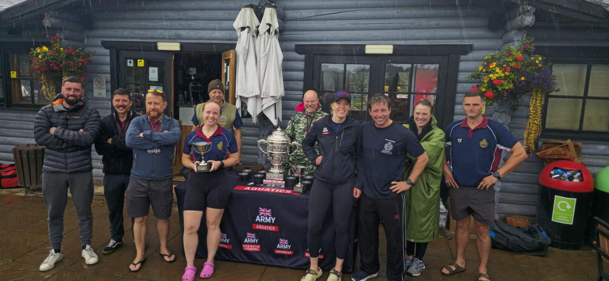 Proud_Sappers's tweet photo. Congratulations to the Corps Open Water swimming team whose recent victory secured a record 5th year overall win for the Sapper Aquatics team. Already laying plans for next season which gets started in November. #MondayMotivation #SapperStrong #SapperSport https://t.co/2oUfO4QfMl