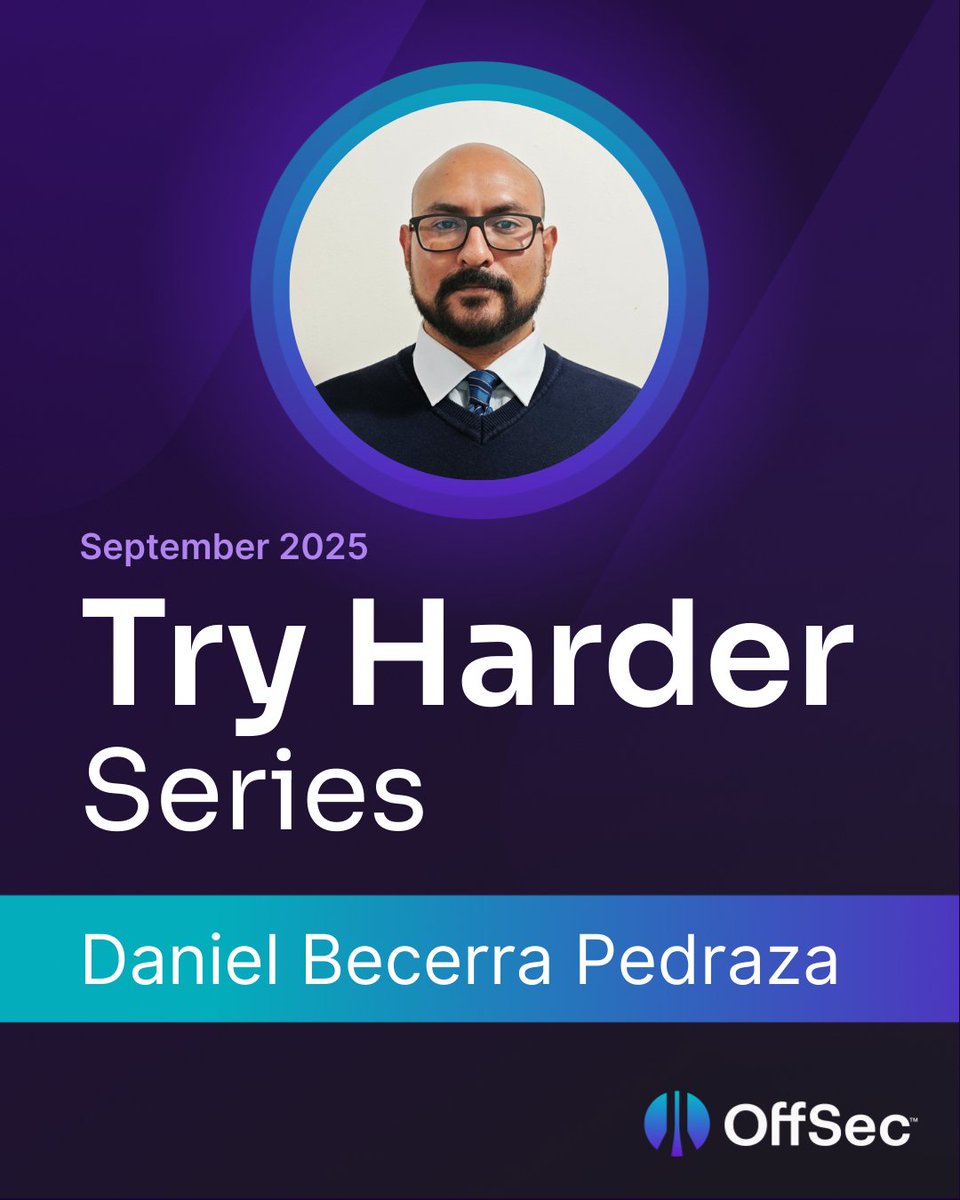 offsectraining's tweet image. Congratulations, Daniel Becerra Pedraza! ⛓️‍💥🦊🕷️

To continue with our monthly series, we're celebrating dedicated individuals who embody the spirit of #TryHarder! And this month, Daniel proves that not all experts wear capes. Some hold an OSCE³ 😉🦸‍♂️

Want to be OffSec's next