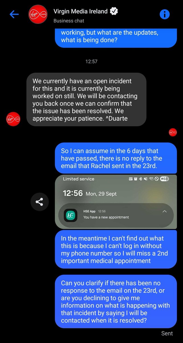 CNVRXIV's tweet photo. @JJMachota @BusterBloodvess @tessmcguinness I guess they are now just straight up refusing to give me information and want me to wait for it to be "resolved" https://t.co/uX9zxdUi4R