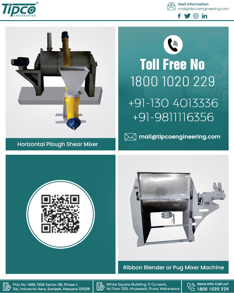 tipcoengineer's tweet image. Tipco’s #Disperser & Mixing Series is designed to deliver high-speed dispersion and uniform mixing for industries that demand #excellence. From paints to chemicals – we bring innovation to every batch.
📞 Call us at 1800 1020 229 
.
.
#manufacturingexcellence #Mixing #machine