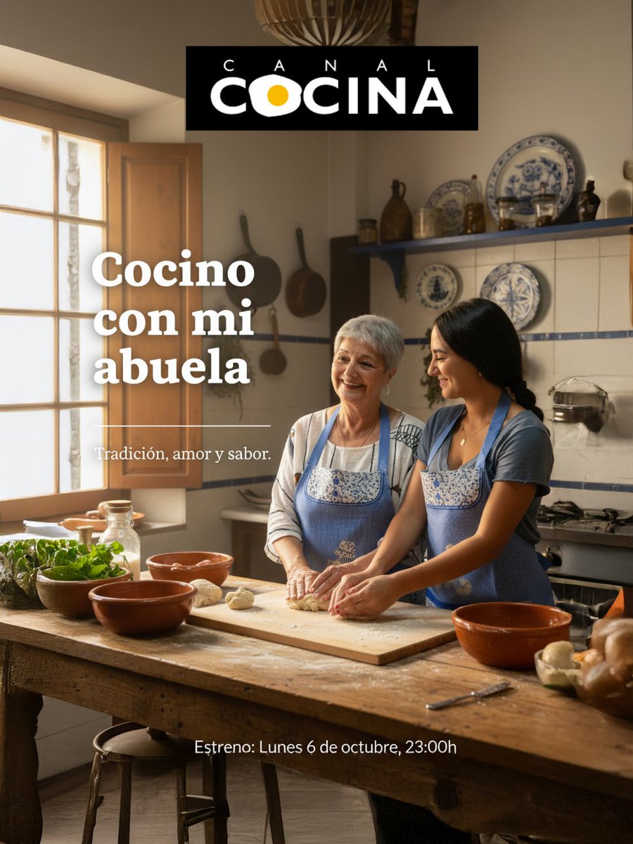 🍲 Los sabores que te contaron, ahora en la pantalla!

Canal Cocina presenta una serie que rinde homenaje a la cocina tradicional. En “Cocino con mi abuela”, nietos de toda España redescubren los sabores que marcaron su infancia

#CocinoConMiAbuela #CanalCocina #cablemel