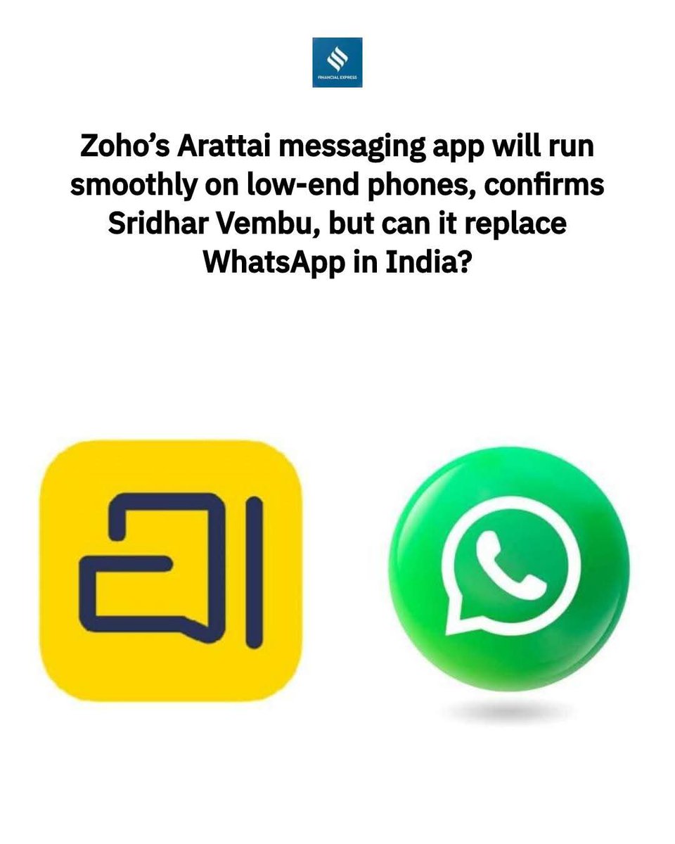 volfo4Thamil's tweet image. அமெரிக்க ஆதிக்கத்தை உடைப்போம்!

சுதேசி செயலிகளை இயன்றவரை பயன்படுத்துவோம்!

💪💪🔥🔥💐💐

#அரட்டை
#ArattaiApp
#ChatApp
#ZohoCorp