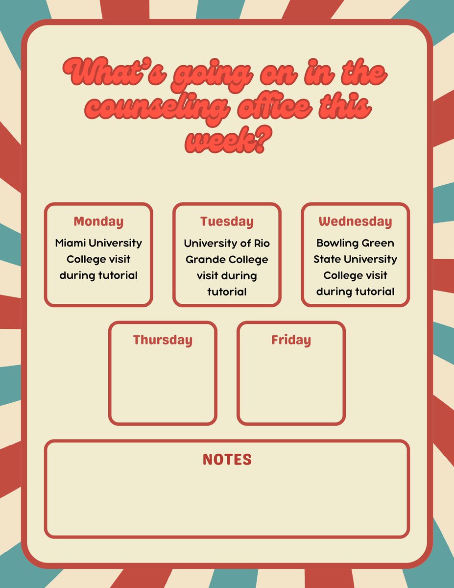 TalawandaSC's tweet photo. Don't forget to stop by the counseling office during tutorial this week! We are looking forward to seeing you there! https://t.co/g5mLHwIzEy