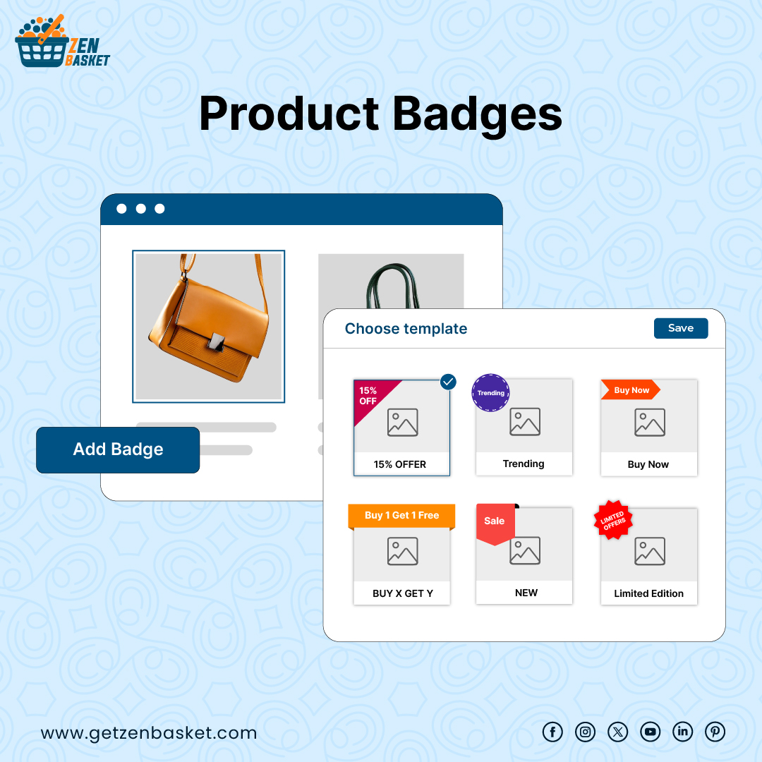 zenbasket's tweet image. Make your products stand out with ZenBasket’s customizable product badges. 

Get started today: getzenbasket.com

#productbadges #ecommercetools #onlinestore #salesboost #zenbasket #digitalstore #ecommercebusiness