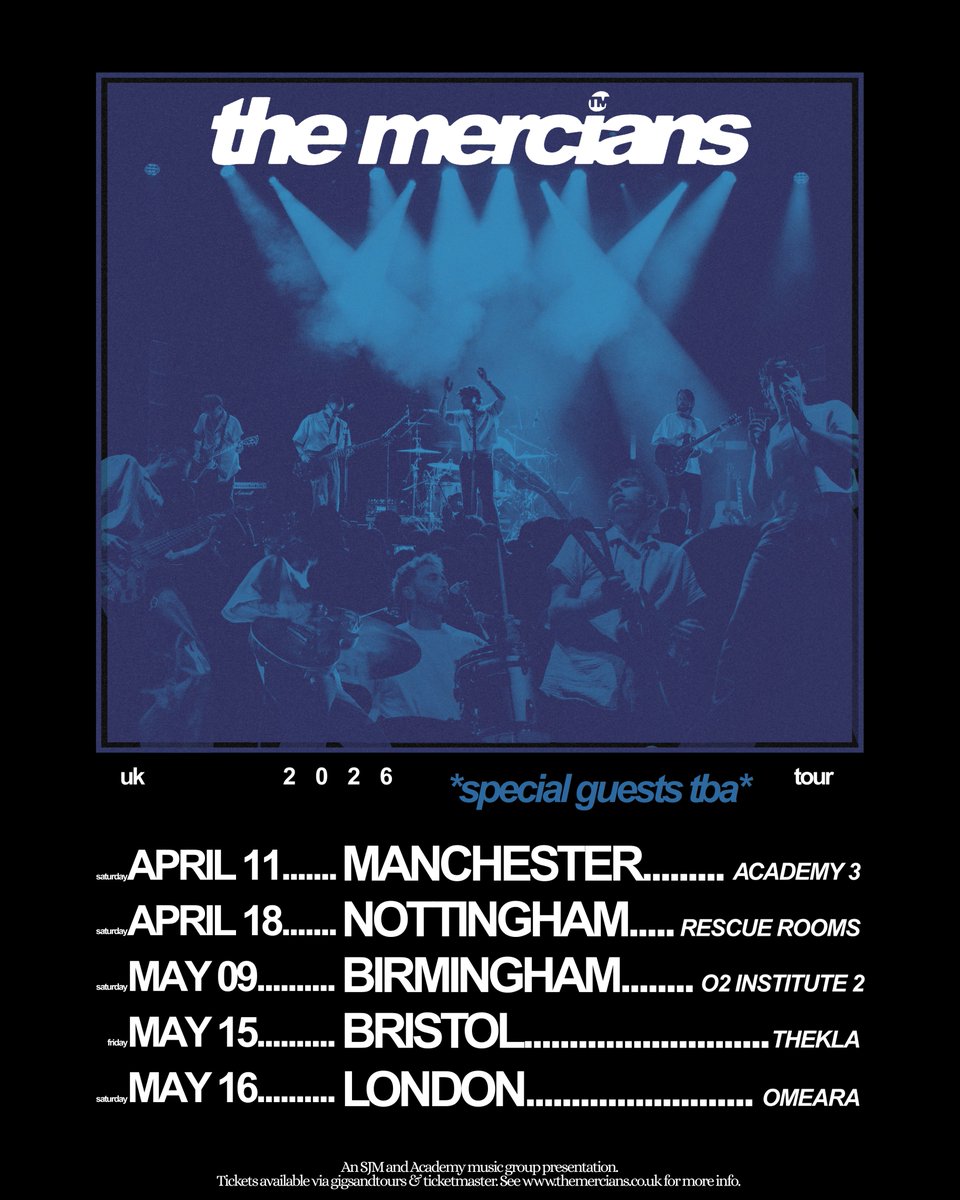 Catch <a href="/TheMercians/">The Mercians</a> on tour in 2026 🙌

Tickets on sale this Friday at 10am via gigst.rs/TheMercians